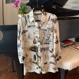Zara silk blouse